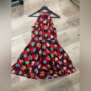 Youth Christmas halter dress